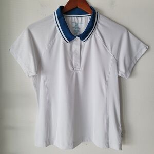 LPGA Women's Play  Well Reglan Short Sleeve Polo Golf Shirt Size L